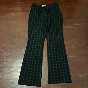 Plaid loose fit pants